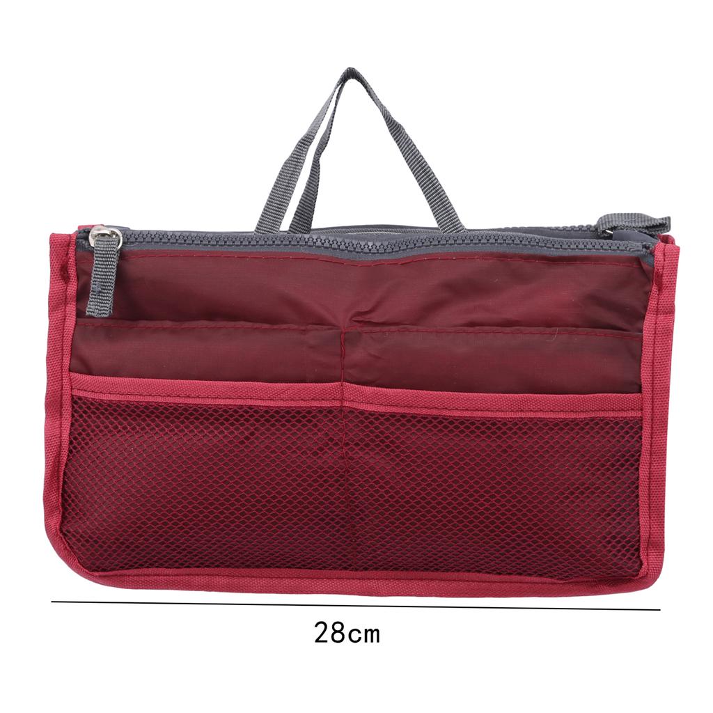 Makeup Handbag Organizer Insert Bag Multi Functional Women Solid Color Cosmetic Travel Bags High Quality Large Capacity Handbags