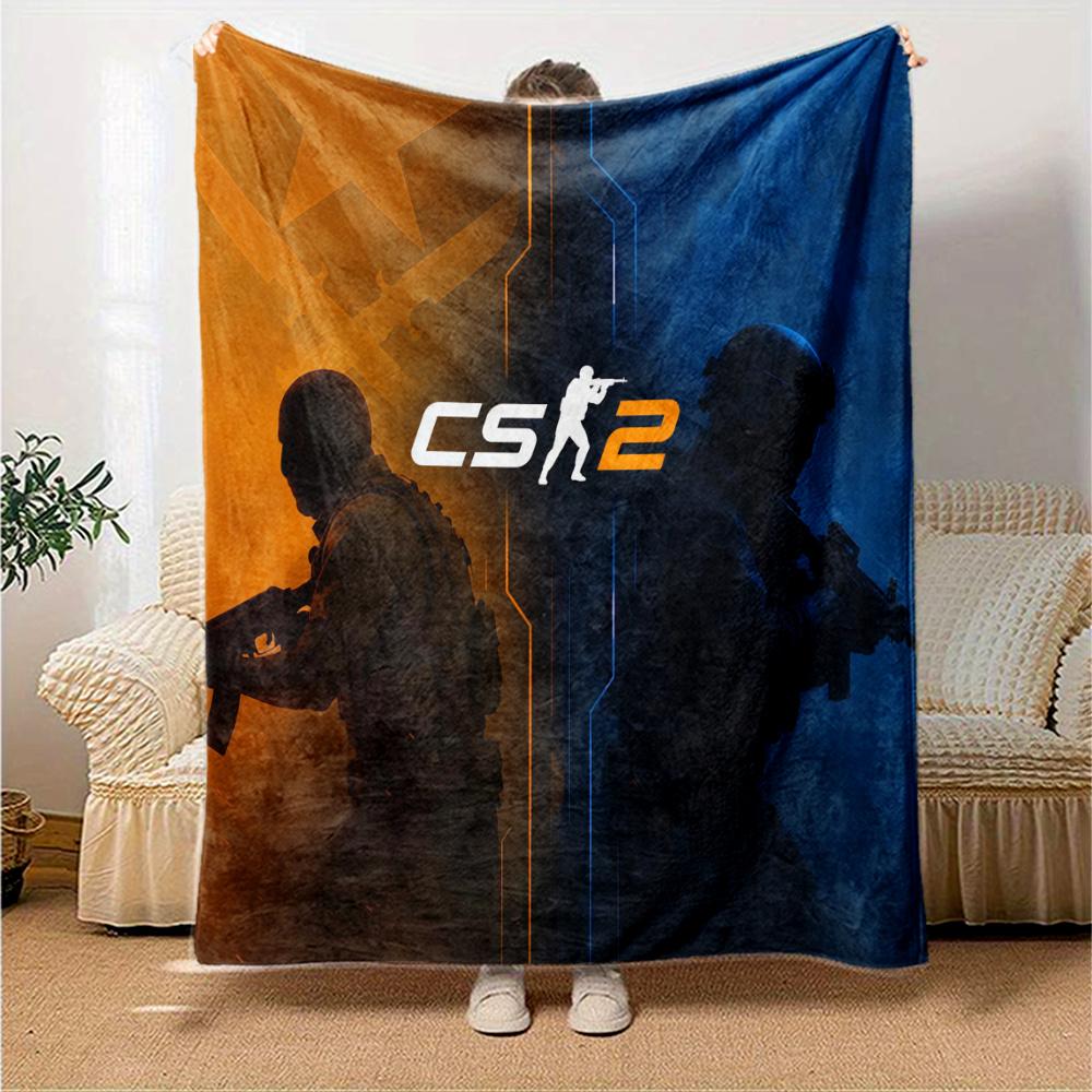 Counter-Strike Flannel Blanket, High quality Comfortable for All Seasons, Home Decor, Warmth and Comfort