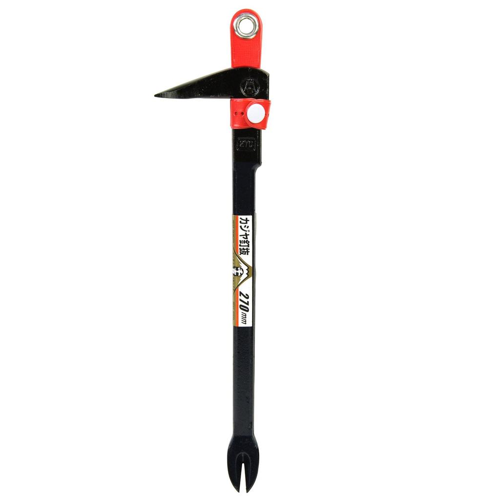 Senkichi Blacksmith Nail 270mm overall for nail removal black and navy x 27cm x 7cm Crowbar, Puller, length, work, hammerhead, two-tone, 1.3cm (depth)
