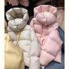 Thickness Short Down Jacket Women Winter Warm Puffer Coat Hooded Down Coats Fluffy Parkas