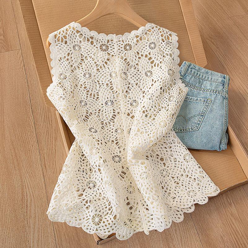 Women's Hollow Knit Vest