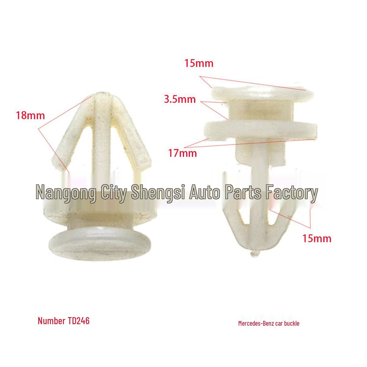 

Mercedes-Benz Car Door Panel Clips: Universal Nylon Buckle for Trunk Decoration and Accessory Lining Installation 10000 pieces