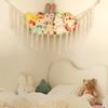 1Pc Toy Hammocks Wall Corner Hanging Storage Net Bedroom Corner Storage Toy Doll Hammock Background Wall Room Decoration