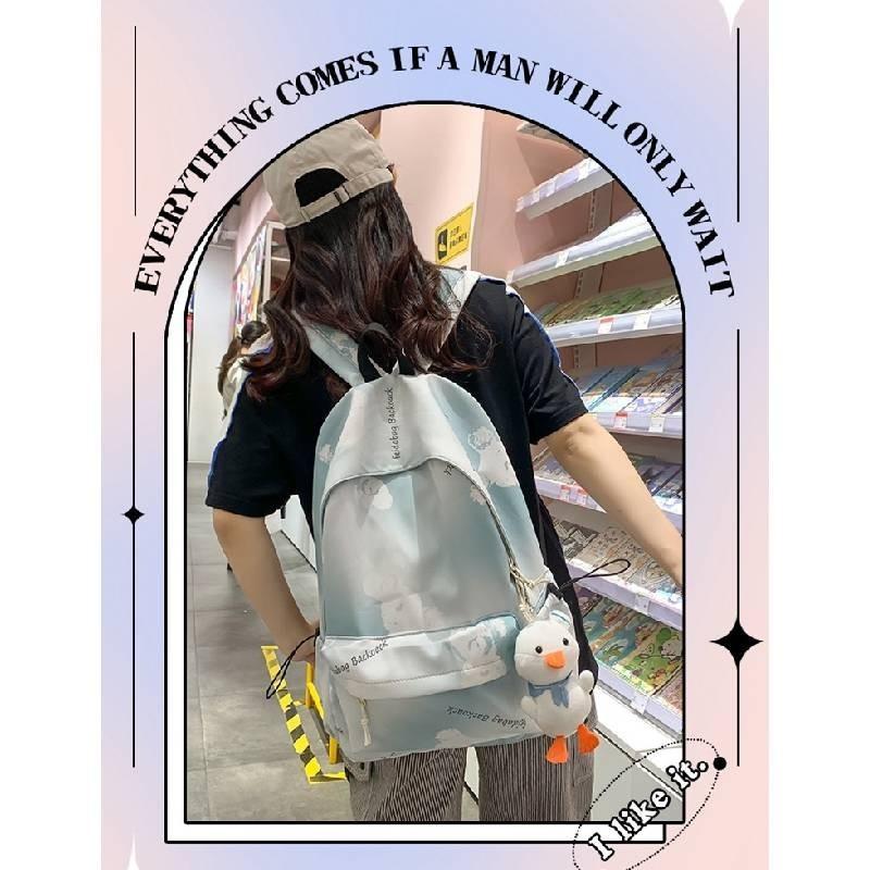 Fashionable Gradient Print Backpack With Spacious 20-35l Capacity And Waterproof Design