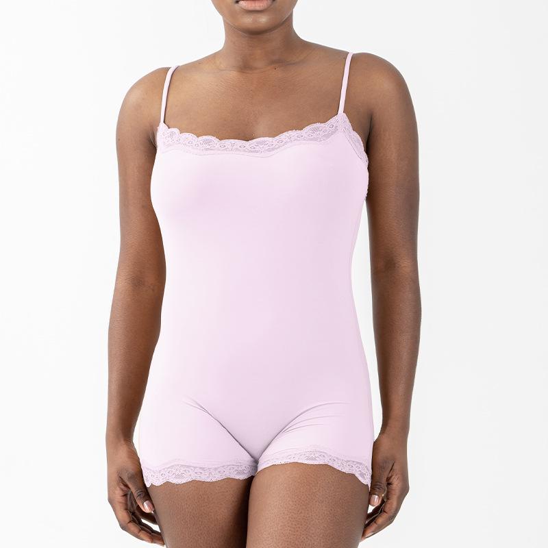 European & American Lace Suspender Bodysuit – Sexy, Breathable, Skin-Friendly Nude Sportswear