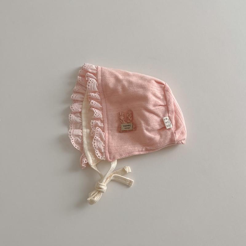 Baby Spetsmössa i Vintagestil med Blom-/Kaninmönster Stilfull Babyhatt med Justerbart Band Lämplig för Pojkar & Flickor