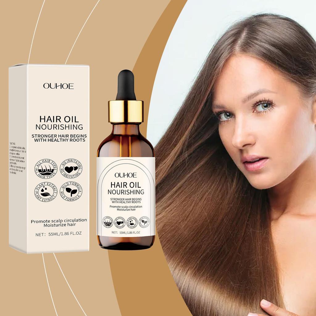 Ouhoe Nourishing Hair Oil Serum For Moisturizing Dry Hair And Detangling 55ml