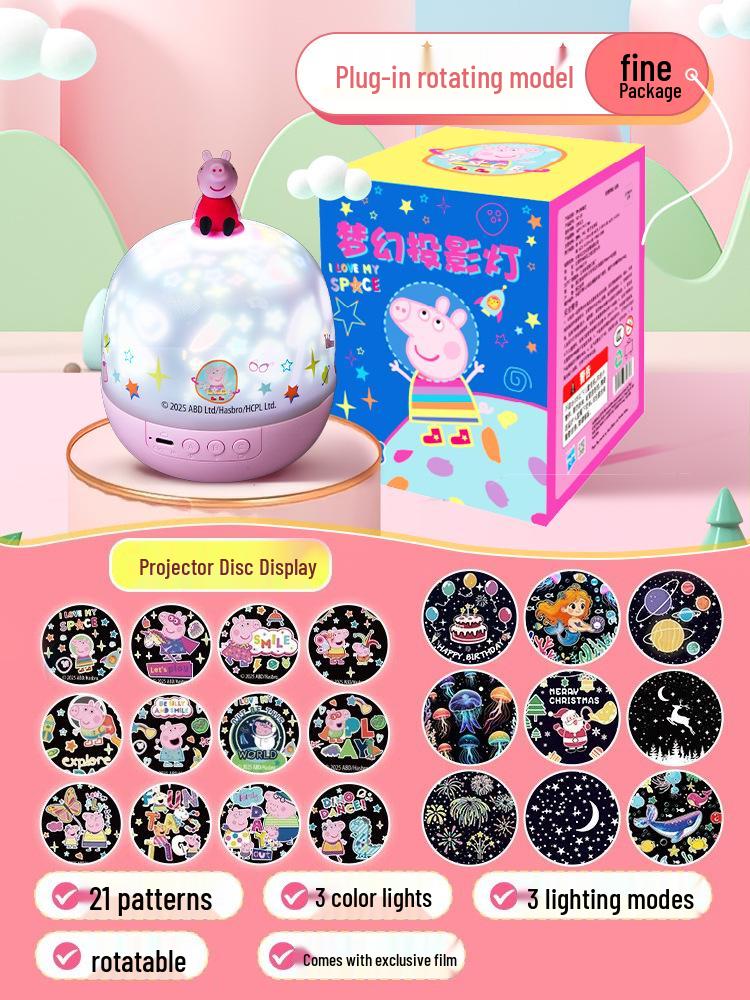 Dreamy Rotating Starry Sky Music Projector Lamp for Kids' Bedroom