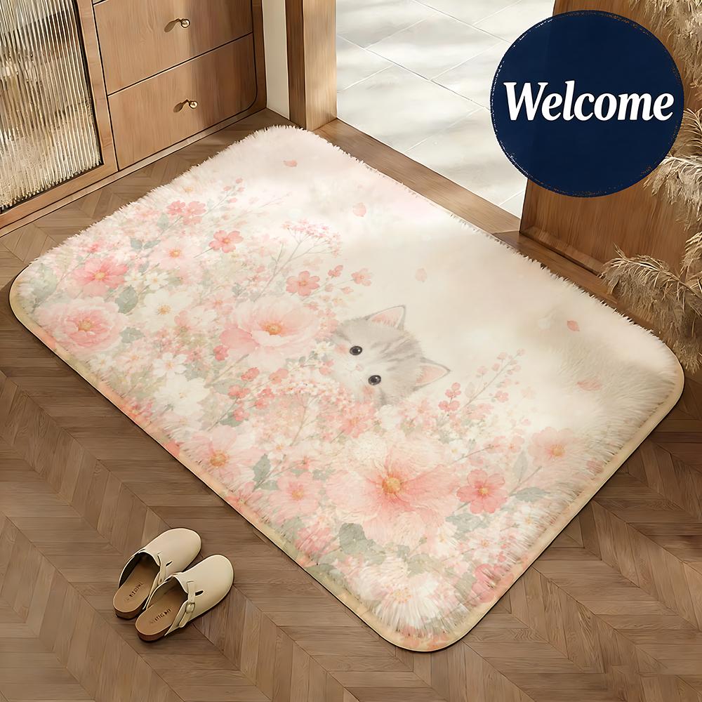Soft Bloom Realm Floor Mat Non-Slip Absorbent Doormat Bathroom Bedroom Home Decor Rug