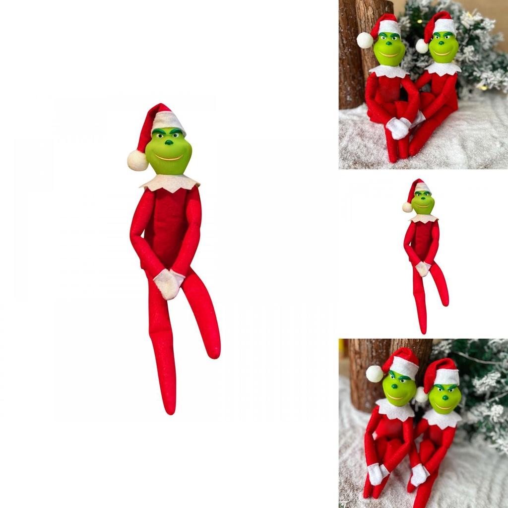 Christmas Grinch Doll Decorations Soft Comfortable And Perfect As Holiday Ornaments And Gifts