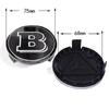 4Pcs 75mm Brabus Logo Car Emblem Wheel Center Hub Cap Accessories For Mercedes Benz AMG Apple W204 GLA GLC CLA W205 W203 W206