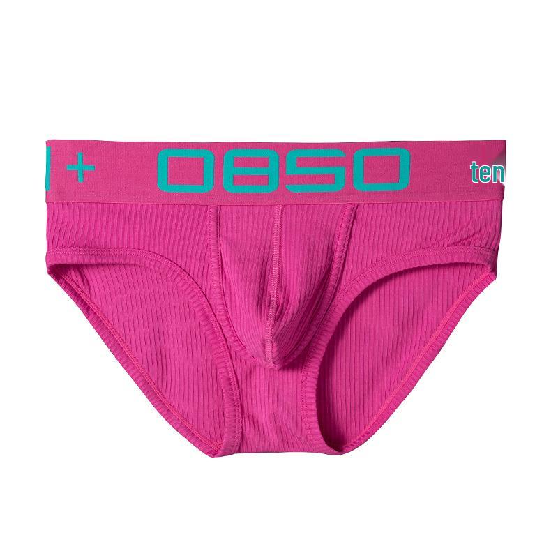 

0850 Мужское хлопковое нижнее белье треугольники с низкой посадкой - Дышащее и сексуальное M красный/сливовый