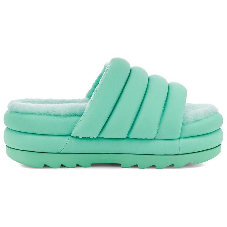 UGG Maxi Fabric Comfortable Thick Sole Slippers Women slippers Mint 1126377-PEMR
