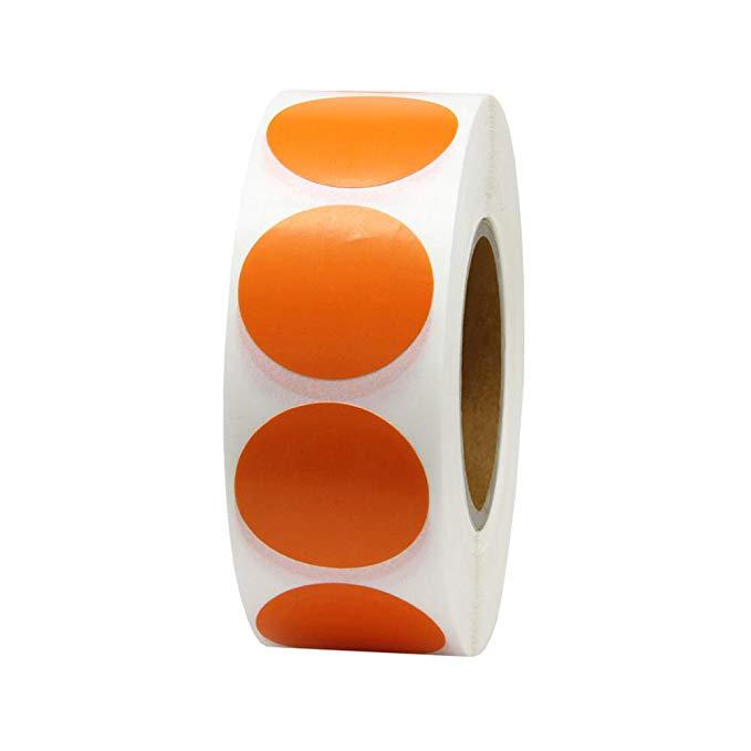 Round Colored Polka Dot Sticker Roll - Assorted Non-Stick Decorative Labels