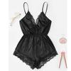 Fashion Women Sexy Lingerie Girl V-neck Lace Splice Bodysuit Sleepwear Bodydoll