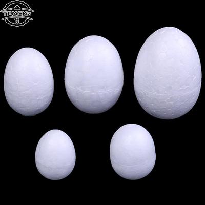 10 Stück/Set 3-7cm Modellier-Polystyrol Styropor Schaumstoff Ei Ball Für DIY Weihnachtsdekoration Oder Osterdekoration DIY Weißes Bastelmaterial