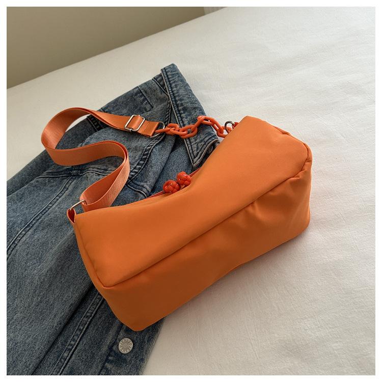 Korean Style Oxford Cloth Shoulder Bag Fashion Casual Square Crossbody Purse Simple Large Capacity Commuter Handbag CLE