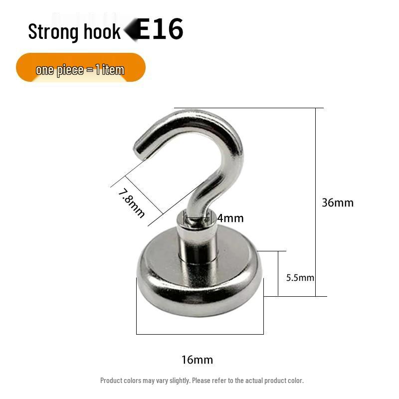 High Load-Bearing Magnetic Hook for Kitchen & Bathroom - Nail-Free, Strong Magnetic Hook