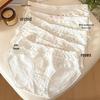 10A Antibacterial Women's Mid-Waist Floral Cotton Panties - Breathable, Skin-Friendly, Comfortable Korean Style Hip-Lifting Design