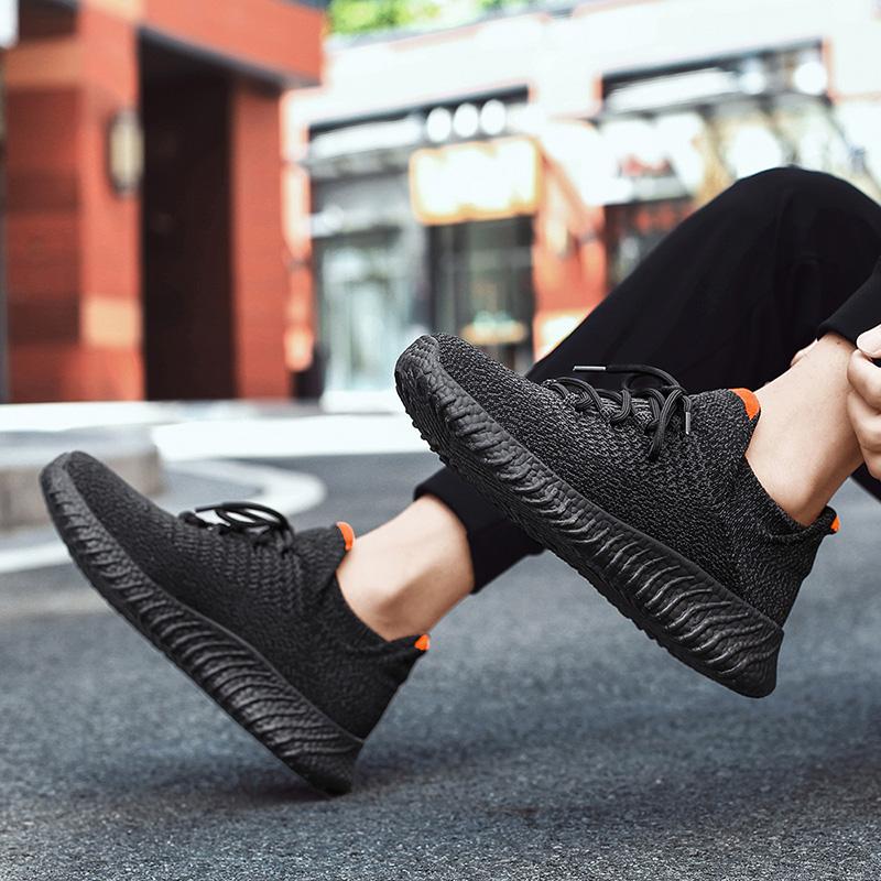 Обувь большого размера. Легкие дышащие летающие носки. Обувь для пар. Повседневная — фото 12