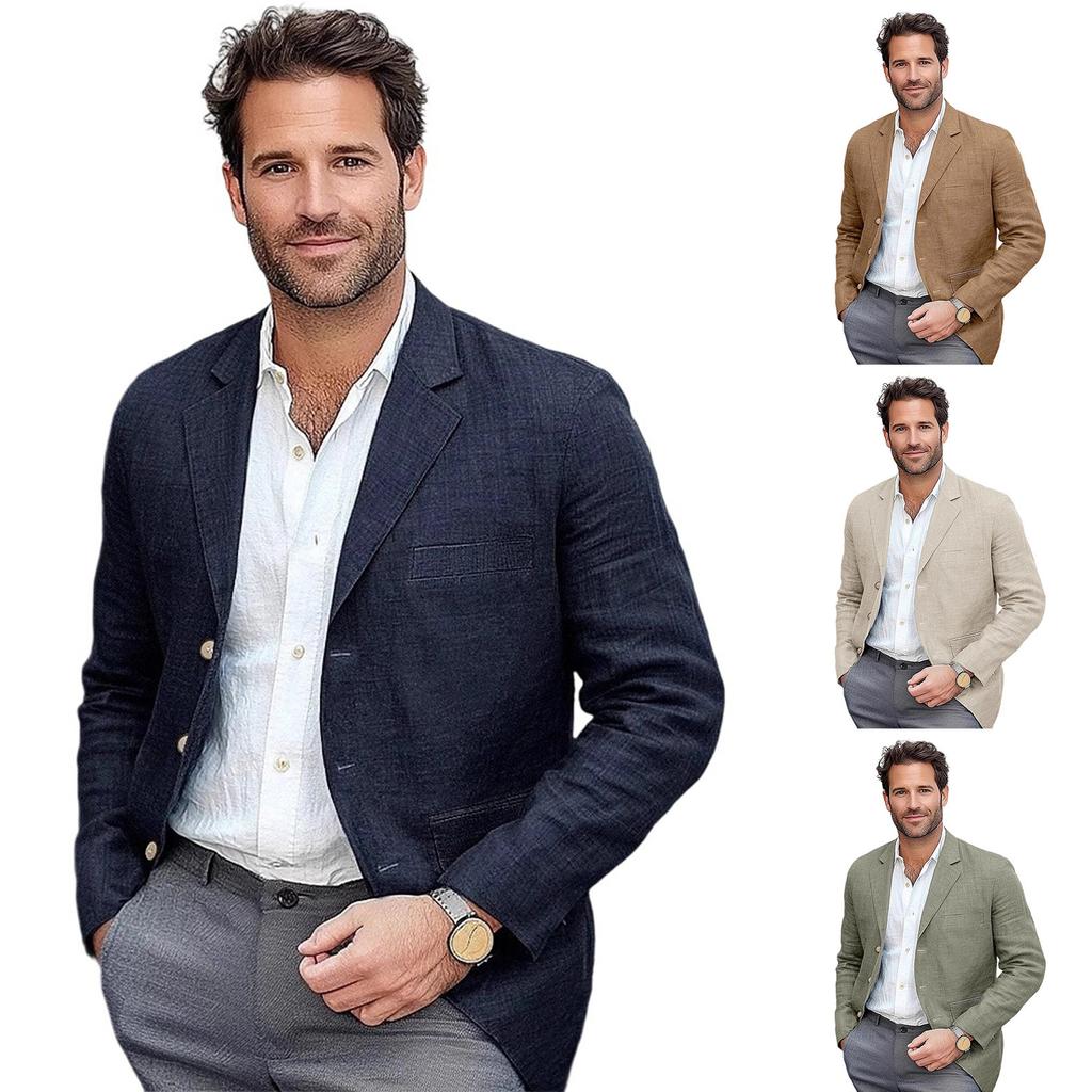 Pánský jednořadý britský módní ležérní oblek sako pro mládež