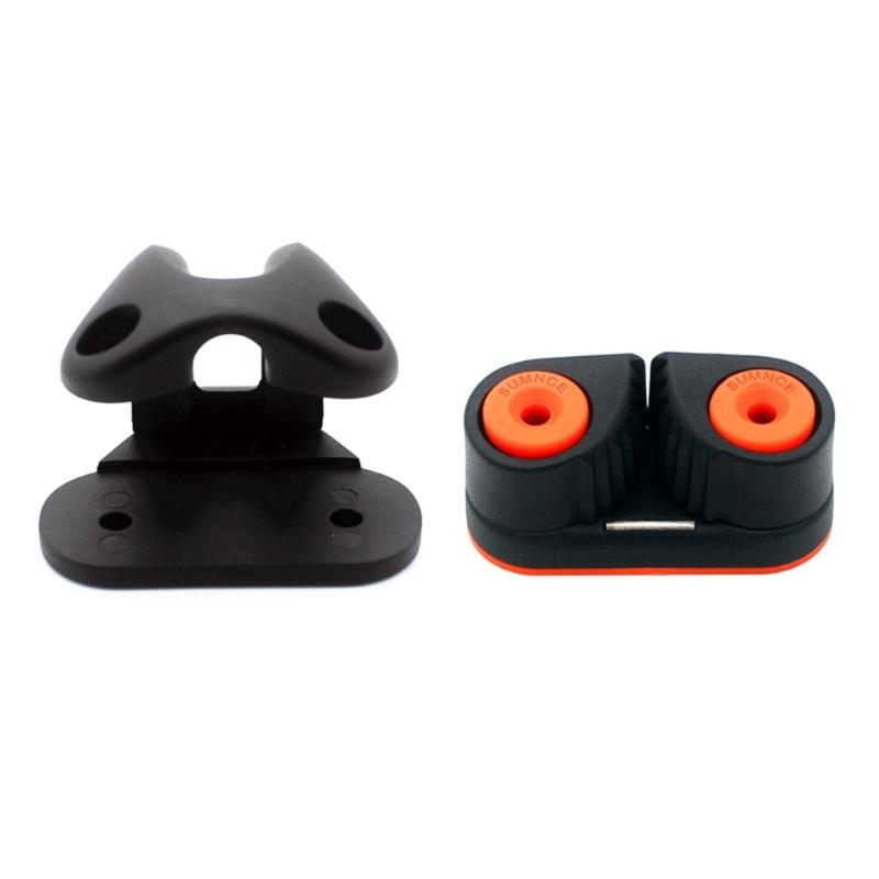Boat Cleats Bearing Carbo Cleat Portable Marine Line Cleats Kayak Accessories Wire Rope Fairlead for Canoe