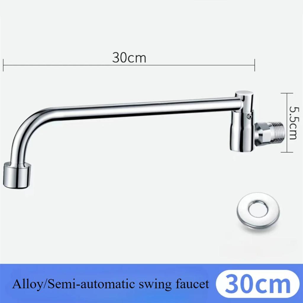 Commercial Stove Faucet Automatic Swing Hotel Kitchen Stove Faucet Dish Basin Semi-automatic Swing Faucet