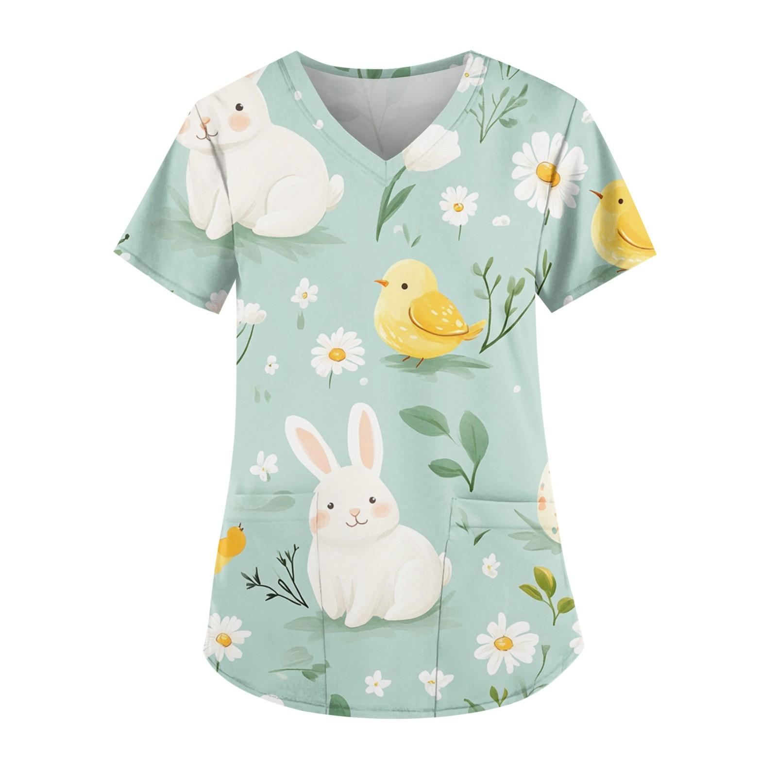 

Женские модные повседневные топы с v-образным вырезом и защитная спецодежда с принтом XXXL