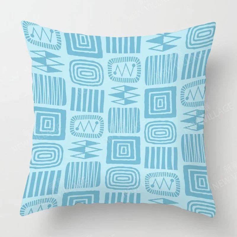 Nordic Fall Home Decor Autumn Throw Pillow Case Sofa Cushion Cover Modern  Geometry