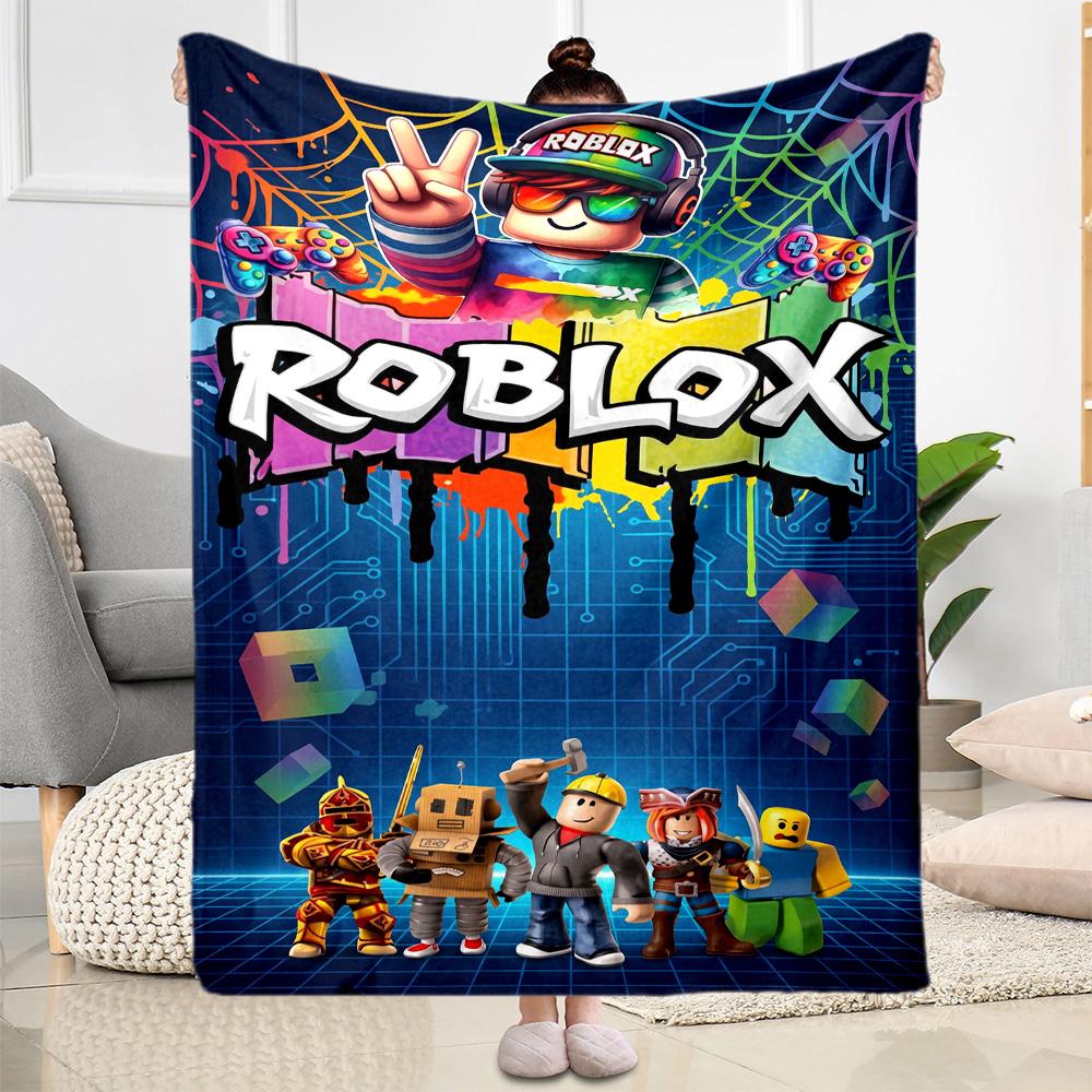 Roblox 103 Blanket Soft Warm Cozy Great for Chair Sofa Seaside Four Seasons Universal Warmthful Decor Ideal Gift For Birthday Valentine'S Day