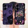 For Tecno Camon 19 CI6n Case Blue Pattern Cat Cover Soft Silicone Casing For Tecno Camon 19 Camon19 Cover Phone Shell