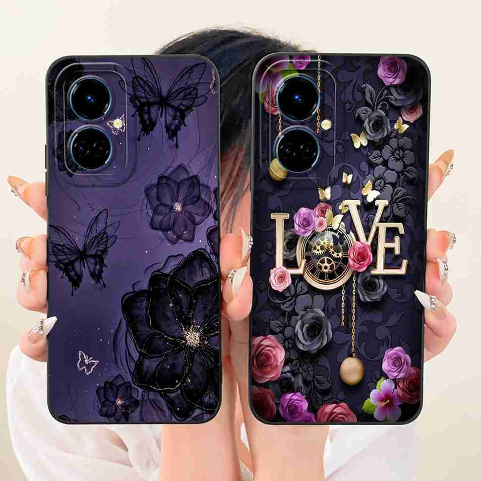 For Tecno Camon 19 CI6n Case Blue Pattern Cat Cover Soft Silicone Casing For Tecno Camon 19 Camon19 Cover Phone Shell