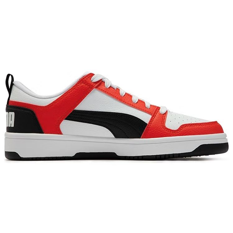 Puma Rebound Layup Low SL Synthetic Leather Classic Casual Low-Top Sneakers Unisex sneakers Red Black White 369866-20