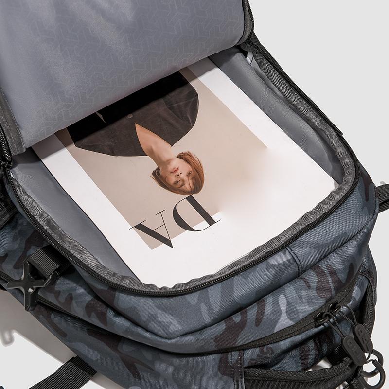 Men's Large Capacity Backpack Junior High School Student Schoolbag Camouflage Print Computer Backpack