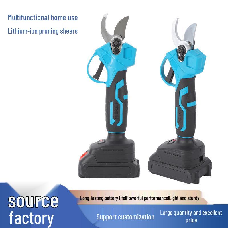 New Rechargeable Cordless Pruning Shears: Handheld Electric Scissors with Lithium Battery for Thick Branches