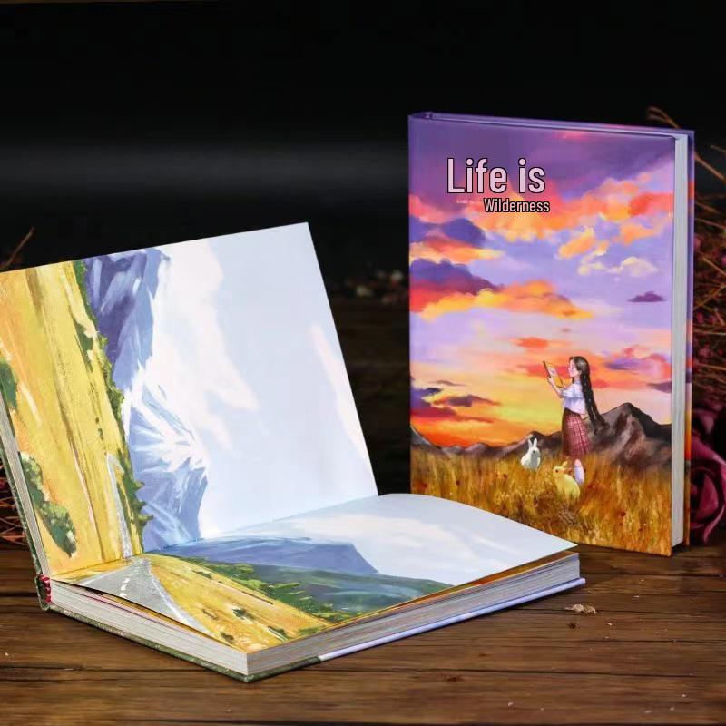 Journal d'aventure rétro: Cahier illustré en couleur