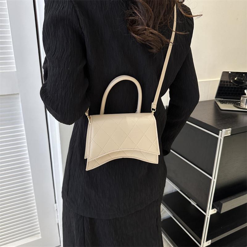 Vintage Chic Small Square Handbag Stylish Pu Leather Tote Bag For Everyday Fashion