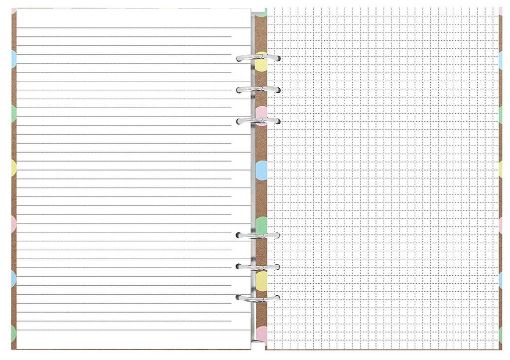Filofax Clipbook System Organizer, A5, Pastel Dots, 23626 [Parallel Import]