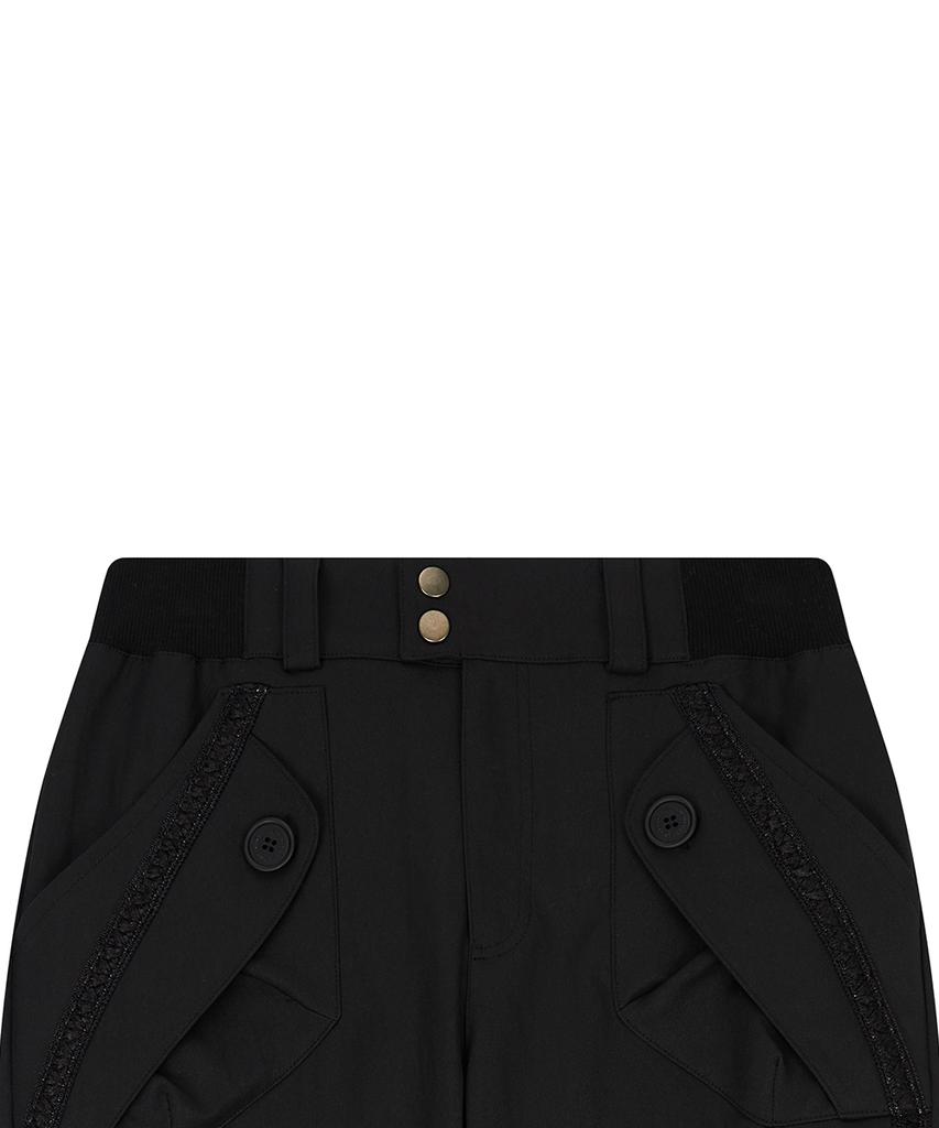 LUVISTRUE El Ribbon Bootscut Pants(Black)