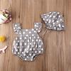 Summer Baby Newborn Toddler Infant Baby Girl Hat Jumpsuit Bodysuit Dots Print Clothes Sunsuit Clothing