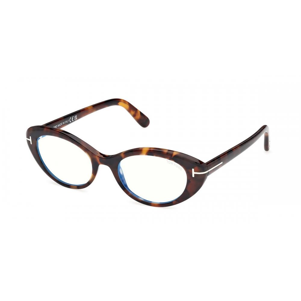 

Tom Ford Blue Light Block Women Eyeglasses Ft6092 B 052 Dark Tortoise/50-19-140