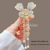 Elegant Fairy Lily Orchid Butterfly Hair Clip