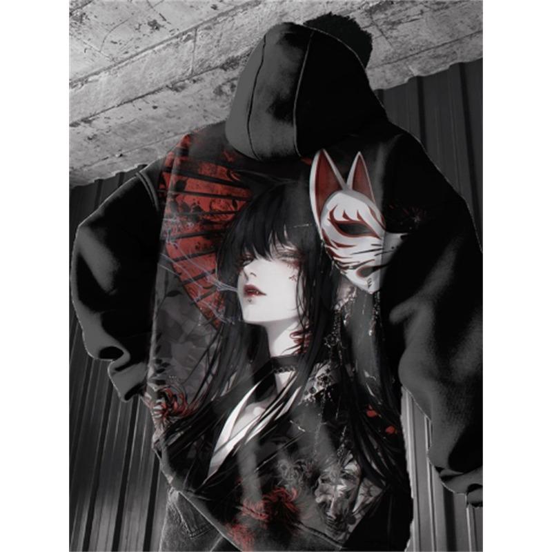2024 Men's Hoodies Anime Character Sweatshirt 3D Sexy Girl Printed Men Women Hip Hop Tracksuit Pullover Harajuku Men Hoodie Coat