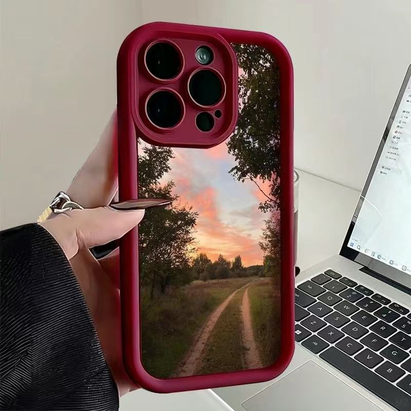 Artistic Landscape for Iphone17pro Mobile Phone Case Apple 15/14 Foreign Trade 13promax New 16/12X