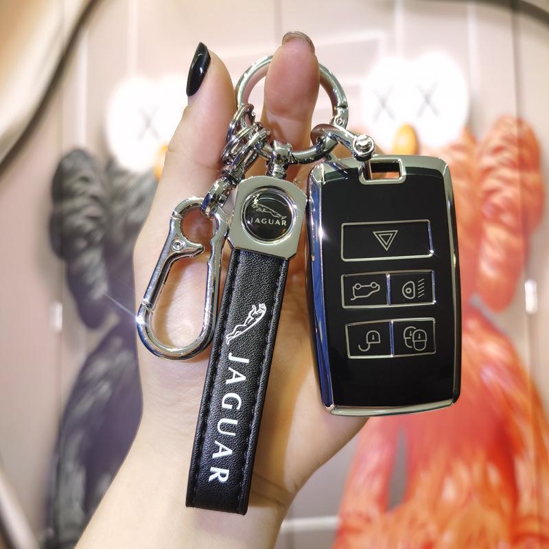 Luxury Key Case for Jaguar XFL/XEL, F-Pace & Range Rover Evoque/Discovery - Women's Premium Key Shell Bag
