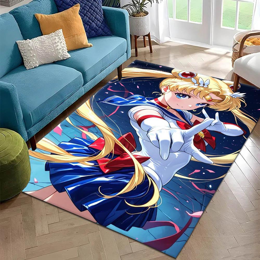 3D S-Sailor M-Moon Movie Anime Hot Carpet Rug for Art Living Room Decor Sofa Home Bedroom Gifts Fans Area Rug Non-slip Floor Mat