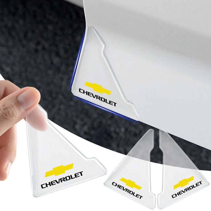 AABHM1 2Pc Transparent Car Door Corner Cover Anti-Scratch Protection Sticker for Chevrolet Cruze Malibu Sail Spark Equinox Trax Captiva