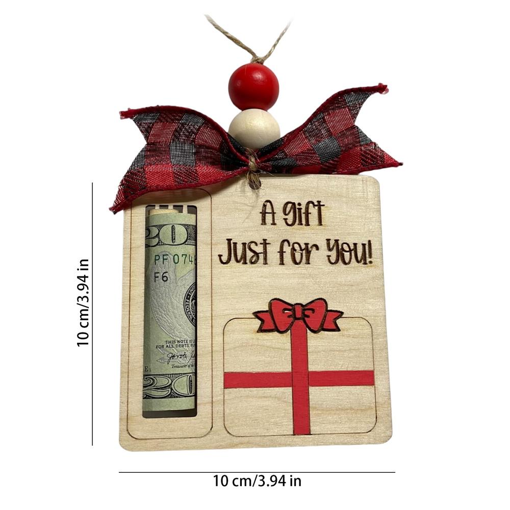 Christmas Money Holder Cute Holiday Tree Decorations Christmas Ornaments Pendant For Men Girls Friends Window