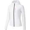 Versatile Letter Zipper Hooded Jacket Women Outerwear Snow-White 162527617-1