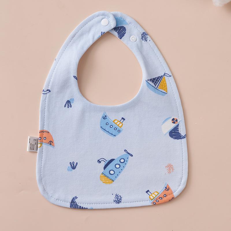 U-Shaped Pure Cotton Bib - Super Soft, Waterproof, Adjustable for Newborns, Ideal for Autumn/Winter